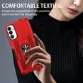 thumbnail image 3 of Phone Case for Samsung Galaxy A13 5G Case, A13 5G Phone Case Built in 360 Rotating Ring Stand, Luxury Heavy Duty Armor Hard PC Soft TPU Slim Phone Case for Samsung Galaxy A13 5G - Red, 3 of 10