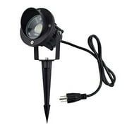 J.Lumi Gbs9809 Led Outdoor Spotlight 9W, 120V Ac, Replaces 75W Halogen, Metal Ground Stake, Daylight White, Outdoor Flag Light, Landscape Spotlight, Ul-Listed Cord With Plug, Not Dimmable