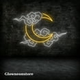 thumbnail image 3 of Glowneon Moon Cloud Neon Sign, Moon Cloud Led Light, Moon Led Wall Light, Moon Night Neon Sign, 3 of 4