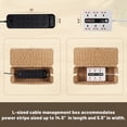 thumbnail image 4 of Natural L Rattan Style Cable Management Box, 4 of 7