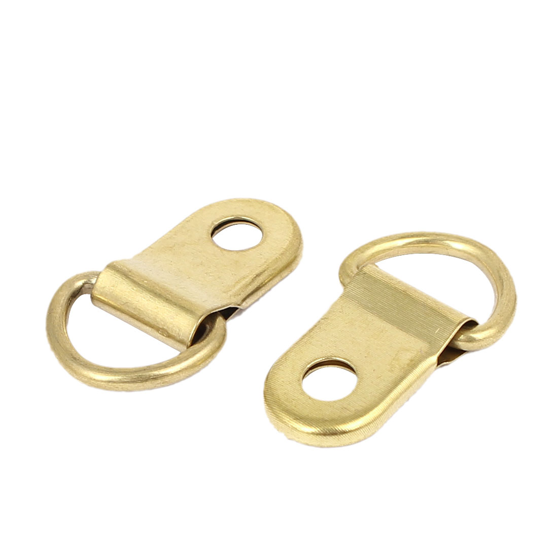 Picture Photo Frame Hanging Single Hole DRing Hanger 25mmx14mm Gold