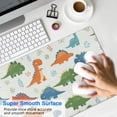 thumbnail image 4 of Long Mouse Pads for Desk,White Cartoon Cute Dinosaurs Pattern Desk Mats on Top Of Desks, Desk Mouse Pad Extra Large with 3mm Non-Slip Base and Stitched Edge for Gaming,Office,Work,Home 31.5"x11.8", 4 of 6