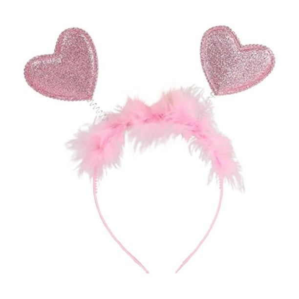 Diademas para San Valentín para mujer Diademas para fiestas Diademas Diadema de poliéster para mujer