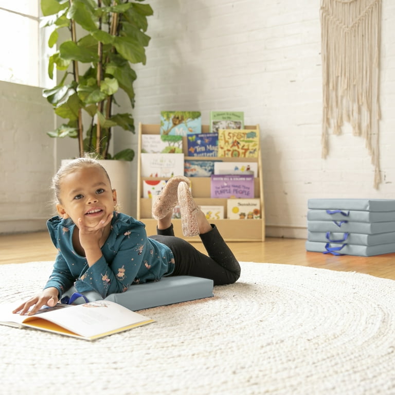 ECR4Kids SoftZone: 6 Cuscioni Rotondi In Schiuma Deluxe Per Gioco E Relax - 5