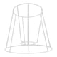 thumbnail image 2 of Marco de pantalla de lámpara, cubierta de pantalla de lámpara de mesa, soporte de pantalla para dormitorio, cafetería Campana 12cmx17cmx16cm, 2 of 7