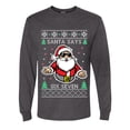 thumbnail image 2 of Wild Bobby Santa Says 6 7 Meme Sweater | Holiday Men Long Sleeve Shirt, 2 of 5