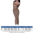thumbnail image 2 of Vestido de mujer Vestido sin mangas con flores en 3D Cuello halter ahuecado (Marrón M) FLhrweasw Para estrenar, 2 of 8