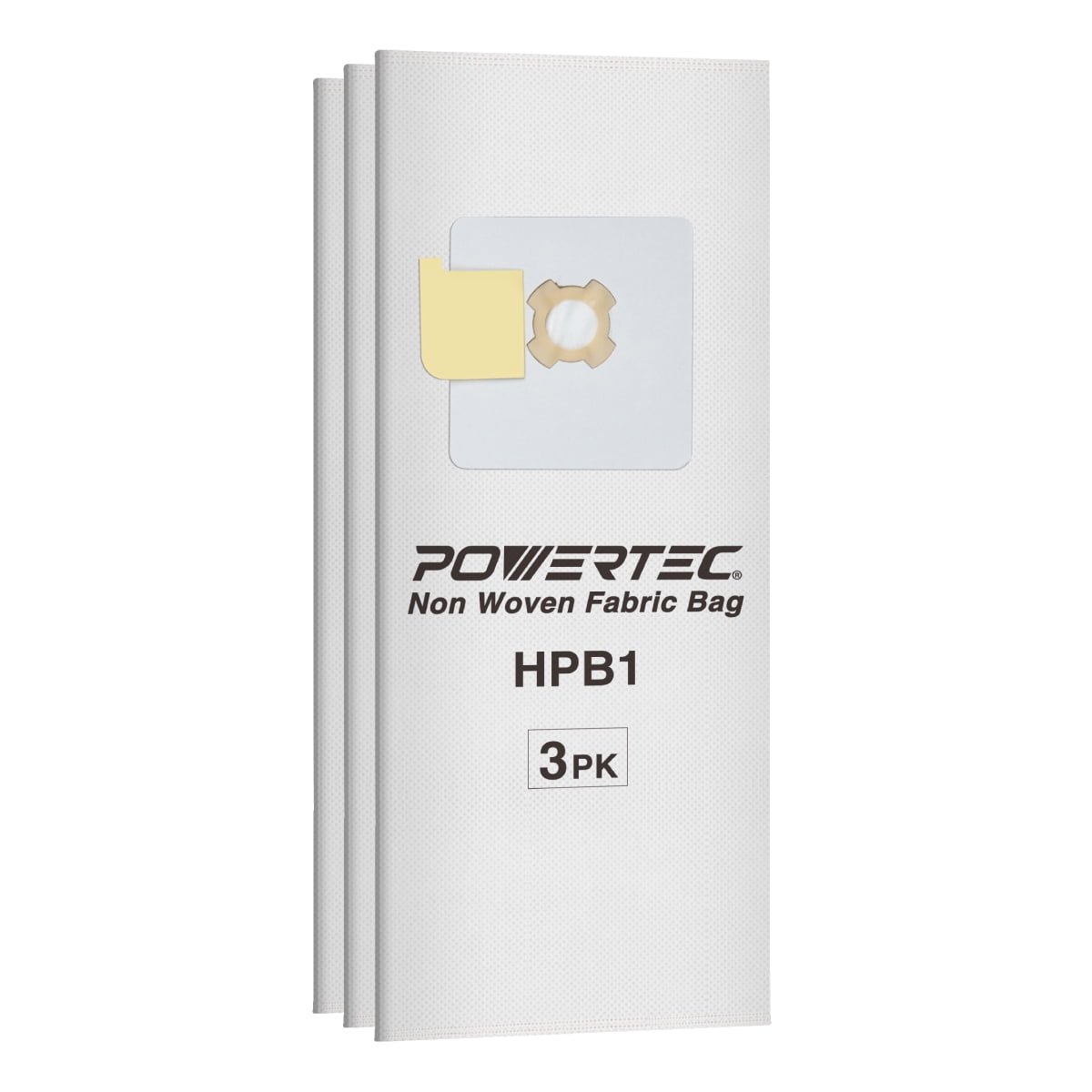 POWERTEC 75044 Sealed Paper Filtered Vacuum Bag Replacement HPB1