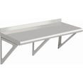 thumbnail image 1 of Zzistar Estantes de Pared de Acero Inoxidable de Alta Resistencia, Estantes Flotantes de Grado Comercial con Acabado Cepillado, Soporte Triangular E Instalación sin Herramientas para Cocina, Garaje,, 1 of 7