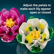 LEGO Botanicals Water Lilies - Building Toy for Girls & Boys, Ages 9+ Artificial Flowers for Home Decor - Birthday or Housewarming Gift - 11511