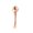 Pink, variant on Zinc Alloy Eye Cream Spoon - Portable Roller-Shaped Makeup Tool for Facial Massage and Skincare Hygiene