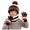 Orange, variant on Linfrsh Kids Winter Hat Scarf Gloves Boys Beanie Set Warm Fleece Lined Gloves Neck Warmer Knit Set with Thick Fleece Lining for Kids Gift Cold Weather Ski Snow