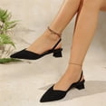 thumbnail image 6 of Willtoo Pointed Toe Mule Sandals for Women, High Heel Slippers for Office, Spring Casual Sandal, 6 of 7
