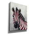 thumbnail image 2 of Epic Graffiti 'Zebra, Red Love Hearts' by Fab Funky Canvas Wall Art, 18"x26", 2 of 3