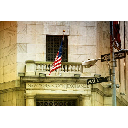 Wall Street - New York stock exchange - Manhattan - NYC - United States Print Wall Art By Philippe (Best Markets In Nyc)