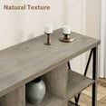 thumbnail image 4 of Console Table 62.2'' Narrow Sofa Table 8 Cube Storage Organizer Cabinet 3 Tier Long Sofa Table Behind Couch Entry Console Table with Storage for Entryway, Living Room, Foyer, 4 of 6