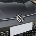 thumbnail image 4 of 2pcs/set mirror Car Front Grill Badges Rear Trunk Emblem Lid Covers Stickers Replacement For Golf 4 Motion GTI MK5 black, 4 of 6