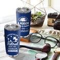 thumbnail image 2 of Retirement Gifts for Men 20 Oz "Retired Not My Problem Anymore" Tumbler with Straw & Brush, Stainless Steel Insulated Cup, Ideal Retired Gifts for Men, 2 of 6