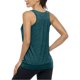 thumbnail image 4 of Camiseta sin mangas de yoga holgada con cuello redondo y espalda cruzada para mujer, 4 of 5