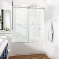 thumbnail image 2 of Cozy 48"x 76" Frameless Double Slide Shower Door 3/8" Tempered Glass, 2 of 10