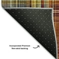 thumbnail image 3 of Addison Rugs Mayfield Washable Transitional Plaid Paprika Rectangle Rug, 10' x 14', 3 of 6