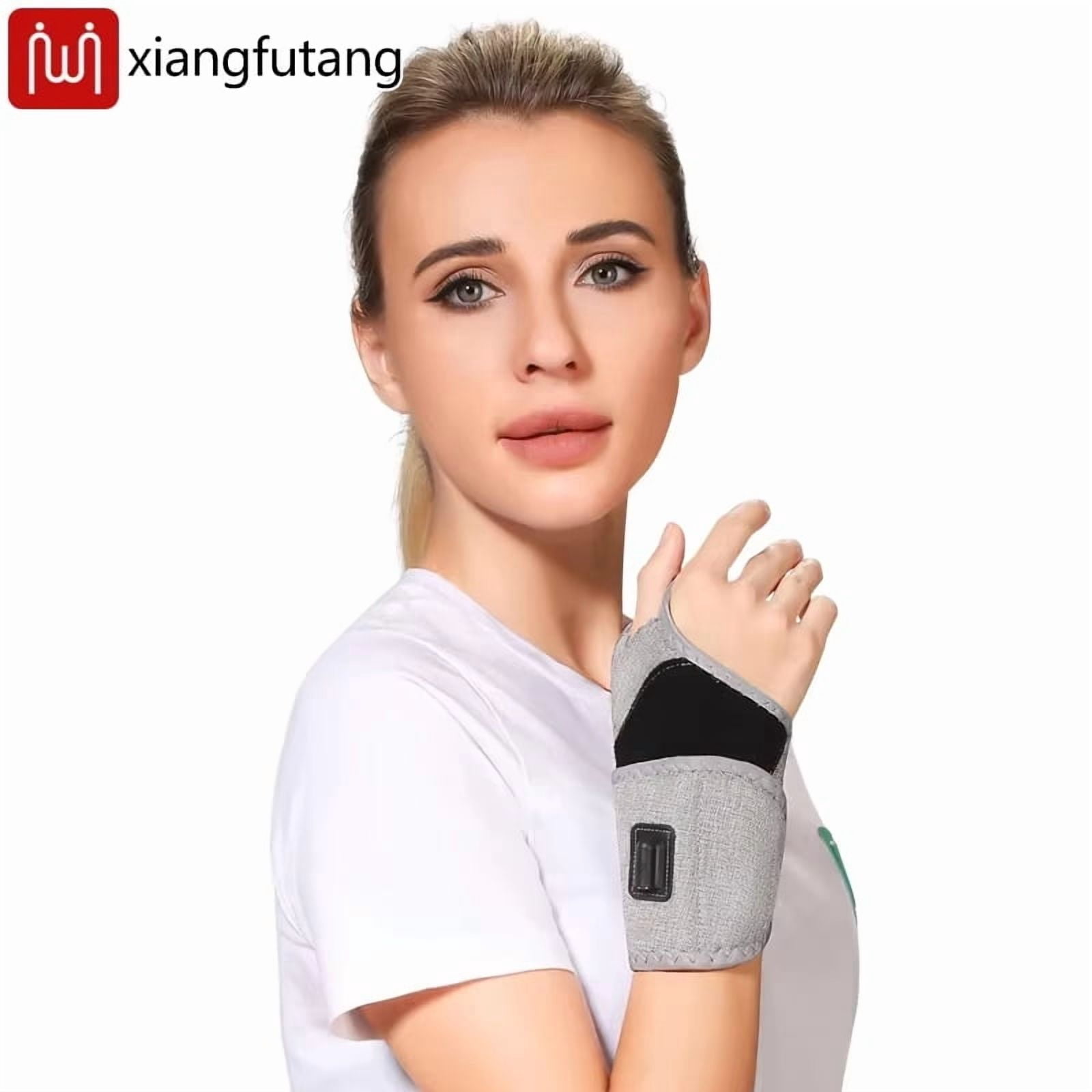 Heated Wrist Massager with Red Light – 3 Heat, Timer, USB
