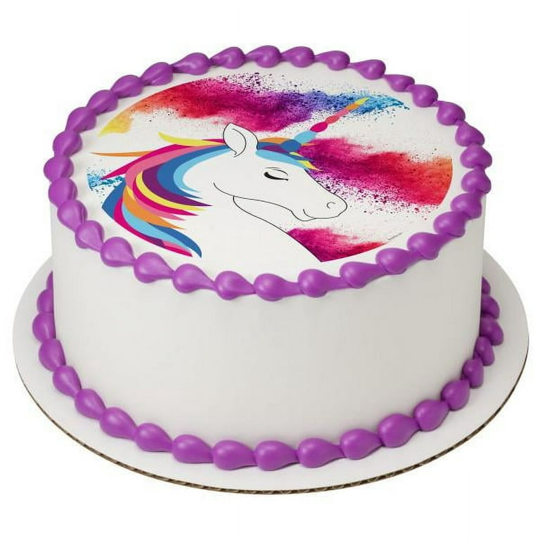 Fondant Unicorn Cake Topper - Unicorn Cake - Unicorn Party