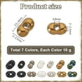 thumbnail image 2 of 1770pcs 7 Colors Glass Seed Beads Peanut Shape Seed Beads Set for Jewelry Making Assorted Glass Beads Spacer Beads Metal Color Beads Punk Style Christmas Decoration, 2 of 6