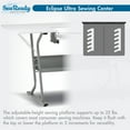 thumbnail image 2 of Sew Ready Eclipse Ultra Sewing Machine Table In Gray / White, 2 of 12