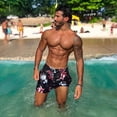 thumbnail image 6 of GINGTTO Men's Lightweight Board Shorts - Colorful Floral Print Swim Trunks for Pool & Beach, 6 of 6