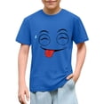 thumbnail image 2 of Piuwrlz Blue Short Shirts Sleeve Toddler Boys Graphic T-Shirts Pullover T Shirts Blue Size 4 Years, 2 of 7