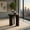 Black, variant on Demi Bonn 16" Round Wooden Side Table, Formaldehyde-Free Waterproof Fluted Leg Accent Table for Living Room, Bedroom & Lounge, 3-Leg Stable Design, Soft Rounded Edges, Black