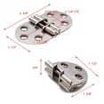 thumbnail image 3 of Gemlux Boat Hatch Butt Hinge 2190 | 2 3/4 x 1 1/2 Stainless Steel, 3 of 3