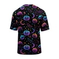 thumbnail image 5 of Mens Halloween Shirt Crewneck Halloween Graphic Tees Short Sleeve Tops Casual Halloween Shirts Costumes for Men, 5 of 5