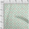thumbnail image 1 of oneOone Cotton Poplin Green Fabric Dot|Heart & Shapes Geometric Craft Projects Decor Fabric Printed By The Yard 56 Inch Wide, 1 of 4