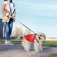 thumbnail image 7 of Pet Warm Jacket,Winter Waterproof Dog Coat with Zipper, Dog Vest Harness for Small Medium Dogs,Red,M, 7 of 7