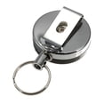 ZHZFKQ Stainless Steel Retractable Key Recoil Ring Pull Key Chain Belt ...