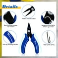 thumbnail image 4 of SPEEDWOX Mini Flat Nose Pliers 3 Inch Micro Needle Nose Pocket Plier Small Chain Nose Pliers Smooth Jaw Precision Miniature Fine Pliers Jewelry Making Tool with Spring Craft Beading Hobby, 4 of 7