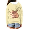 thumbnail image 3 of DISNIMO Capybara Hoodies for Girls Heart Zip Up Hoodie Kids Zipper Sweatshirt Hoodie Jacket for Boys Hooded Sweatshirts 8-10 Children'S Zip Hoodies Girls Preppy Clothes Fall Jackets Girls Casual, 3 of 7