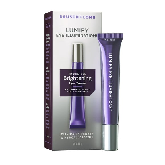 LUMIFY Eye Illuminations Hydra-Gel Brightening Eye Cream, Smoother Looking Skin with Subtle Glow, Contains Vitamin C, Caffeine, Niacinamide & Hyaluronic Acid, Clinically