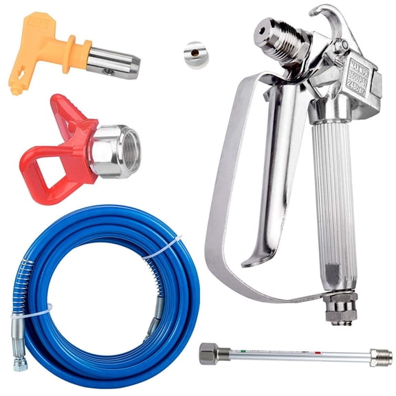 Ikaufen  Airless Paint Sprayer Gun Kit 50ft 1/4" Swivel Joint 3600psi W/517 Tip Best