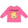 thumbnail image 3 of Inktastic I Love Toast Boys or Girls Long Sleeve Toddler T-Shirt, 3 of 5