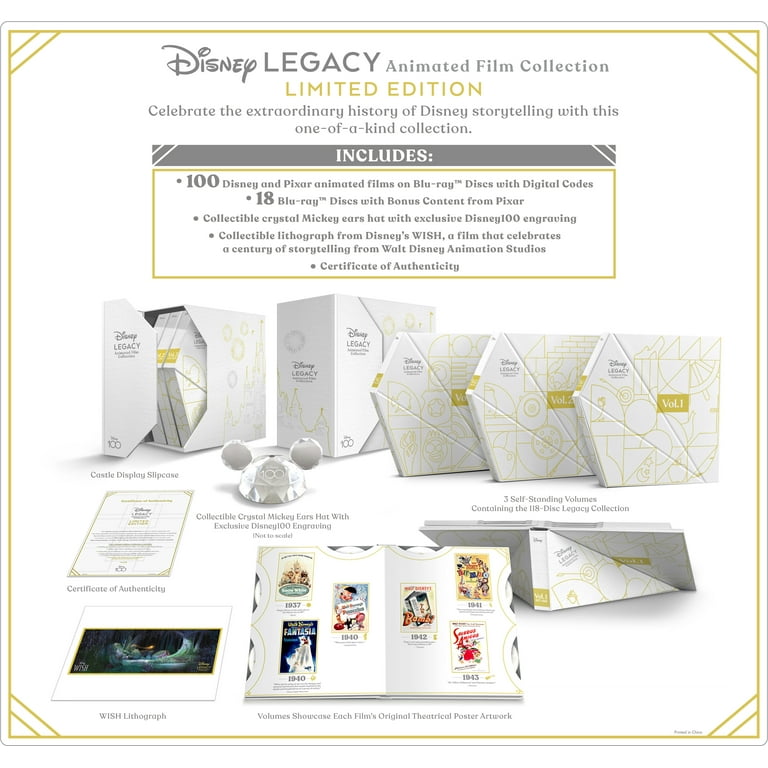 Disney Legacy Animated Film Collection (Blu-ray + Digital Code) (Walmart  Exclusive) 