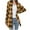 B Yellow, variant on Women Long Sleeve Jacket Women Plaid Cardigan Fall Fashion Checkered Coat Top