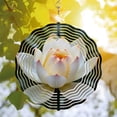 thumbnail image 3 of Elegant Metal Hanging Wind Spinners with Concentric Wave Design - Stunning Garden Wind Chimes for Yard Decor, 3 of 6