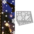 thumbnail image 2 of Adhesivos para ventana con copos de nieve navideños, pegatinas de copos de nieve blancos, calcomanías de copos de nieve navideños para dormitorio,, 2 of 8