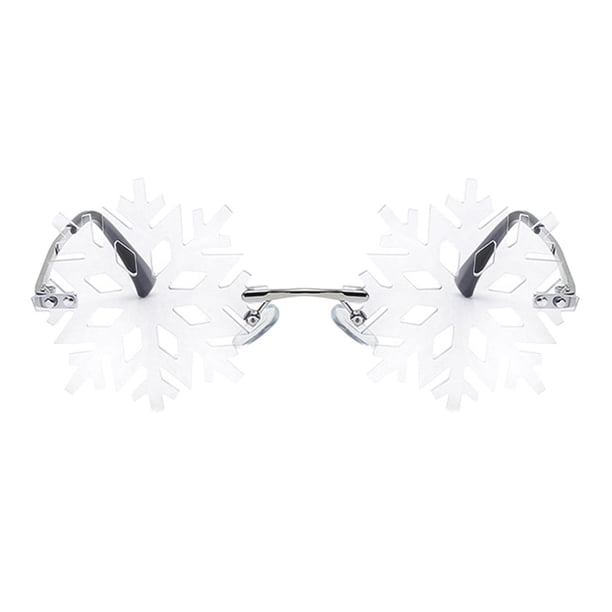 Gafas de sol divertidas Macarena con forma de copo de nieve