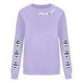 thumbnail image 6 of Lcziwo Merry Christmas Sweatshirt for Women Long Sleeve Crew Neck Loose Pullover Funny Graphic Print Tree Shirts Casual Trendy Oversized Tops 2025 Purple,S, 6 of 6