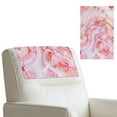 thumbnail image 2 of Xixirimido Marble-Pink Print Recliner Headrest Protector Leather Headrest Cover for Recliner Chair Sofa Couch Head Covers for Sofa Furniture Protectors, 2Pcs, 2 of 7