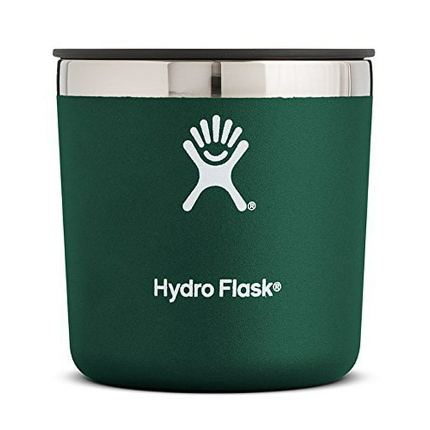 Hydro Flask 10 oz Double Wall Vacuum Insulated Stainless Steel Whiskey  Rocks Glass with BPA Free Press-In Lid, Sage